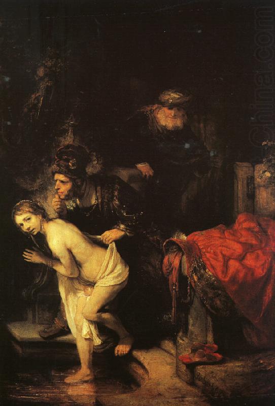 REMBRANDT Harmenszoon van Rijn Susanna and the Elders (detail) china oil painting image